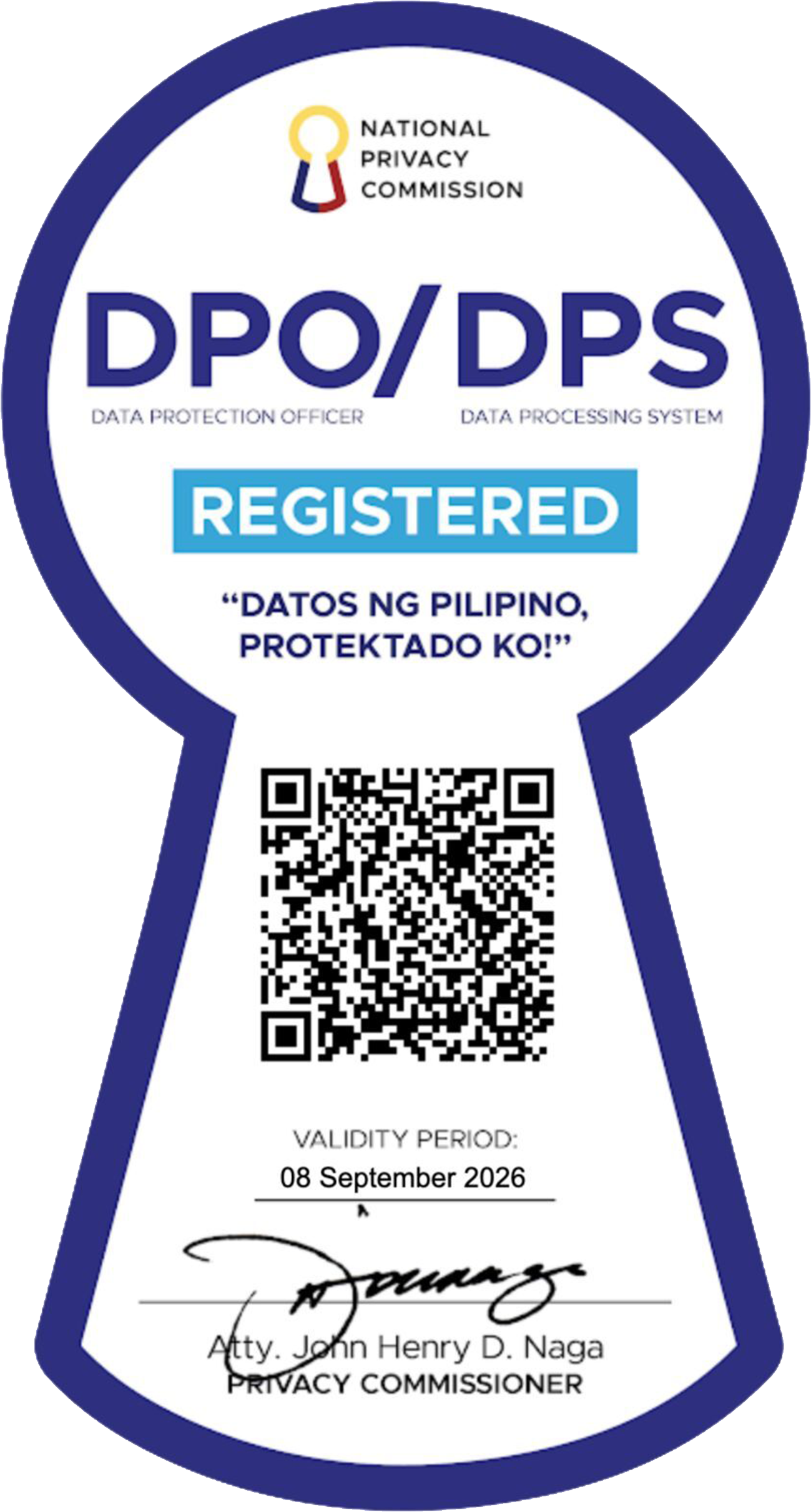 NPC DPO/DPS Registration Seal